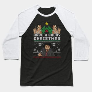 Its Not Christmas Until Hans Gruber Falls From Nakatomi Plaza Baseball T-Shirt